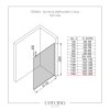 CERANO - Sprchová zástěna Walk-in Onyx Top Cube L/P - 10 mm - hranatá vzpěra - černá matná, transparentní sklo - 160x200 cm