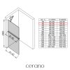 CERANO - Sprchová zástěna Walk-in Onyx Y L/P - 8 mm - kulatá vzpěra + polička/držák na ručníky - chrom, grafitové sklo - 40x200 cm