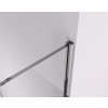 CERANO - Sprchová zástěna Walk-in Crystal T L/P - 10 mm - bezvzpěrový systém - chrom, transparentní sklo - 160x110 cm