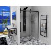 VOLCANO BLACK sprchové dveře 1500 mm, čiré sklo