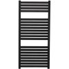 CERANO - Koupelnový radiátorový set Vincenzo - ústřední výtápění - boční připojení - 300W - černá matná - 970x450 mm