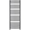 CERANO - Koupelnový radiátorový set Stefano - ústřední výtápění - boční připojení - 943W - černá matná - 1710x650 mm