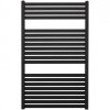CERANO - Koupelnový radiátorový set Vincenzo - ústřední vytápění - boční připojení - 400W - černá matná - 970x600 mm