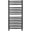CERANO - Koupelnový radiátorový set Paolo - ústřední vytápění - boční jednobodové připojení - 604W - černá matná - 1090x550 mm