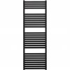 CERANO - Koupelnový radiátorový set Vincenzo - ústřední vytápění - boční jednobodové připojení - 500W - černá matná - 1330x450 mm