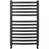 CERANO - Koupelnový radiátorový set Paolo - kombinované vytápění, wifi tyč - boční jednobodové připojení - 568W - černá matná - 850x550 mm