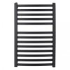 CERANO - Koupelnový elektrický radiátorový set Paolo - 600W - černá matná - 850x550 mm