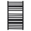 CERANO - Koupelnový elektrický radiátorový set Enrico - 300W - černá matná - 660x550 mm