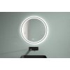 406395 1 cerano koupelnove led zrcadlo rivo kovovy ram cerna matna 60 cm