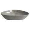 DALMA keramické umyvadlo na desku, 58,5x39 cm, grigio