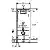 GEBERIT DuofixBasic s bílým tlačítkem DELTA21 + WC Ideal Standard Tesi se sedátkem SoftClose, AquaBlade 458.103.00.1 21BI TE1