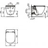GEBERIT DuofixBasic s bílým tlačítkem DELTA21 + WC Ideal Standard Tesi se sedátkem SoftClose, AquaBlade 458.103.00.1 21BI TE1