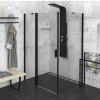ZOOM LINE BLACK obdélníkový sprchový kout 1100x900mm L/P varianta