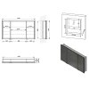 INTEGRA zápustná galerka s LED osvětlením, 125x70cm
