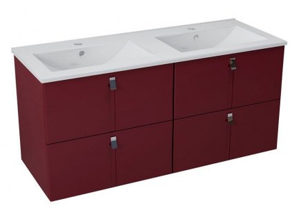 50597 1 mitra dvojumyvadlova skrinka 121 5x55x46 cm bordo