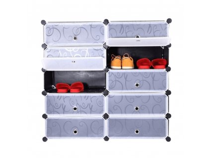 300181 modularni organizer na boty cerna mlecna bila bekim typ 1