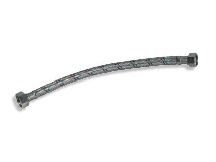 Flexibilná pripojovacia hadica FxF 1/2"x 1/2", nerez, 30cm