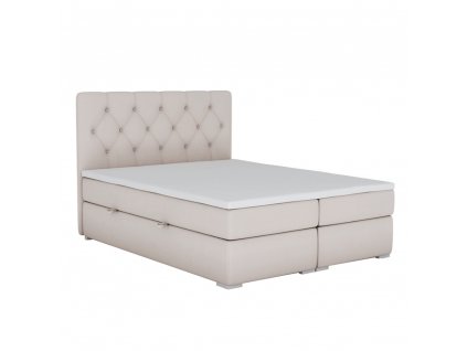 164682 postel boxspring bezova 160x200 eshly