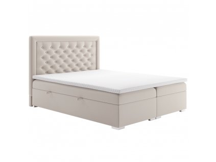 164697 postel boxspring kremova 180x200 dorman