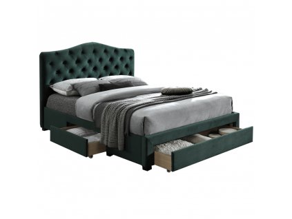 170811 postel smaragdova velvet latka 180x200 kesada