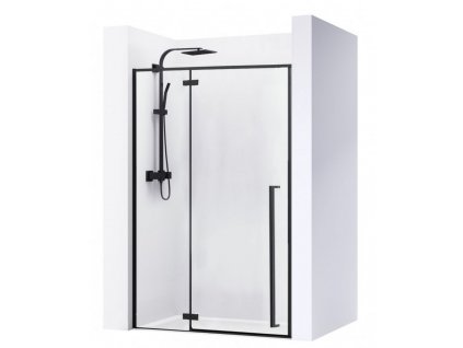 155661 4 rea sprchove dvere fargo cerna transparentni 110x195 cm l p