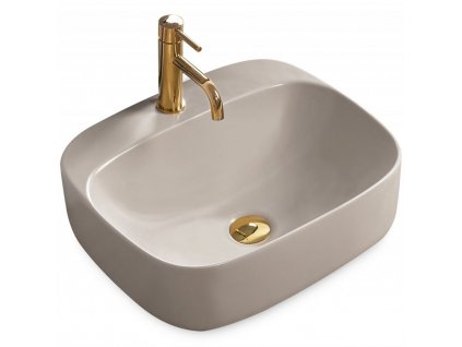 Umývadlo na dosku Luiza - šedá - 50x42,5 cm