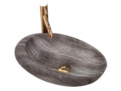 155142 5 rea umyvadlo na desku roxy a stone mramor 49x31 cm