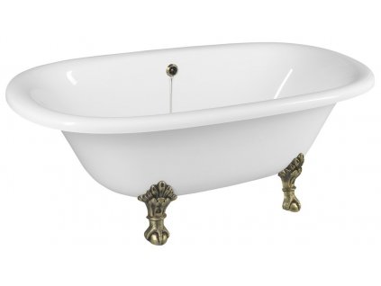 68675 regata volne stojici vana 175x85x61cm nohy bronz bila