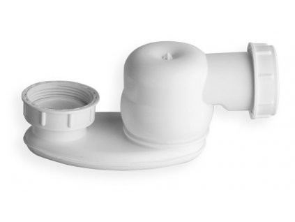 Sifón vaňového výpustu 6/4", výška 42 mm - DN40 - biela