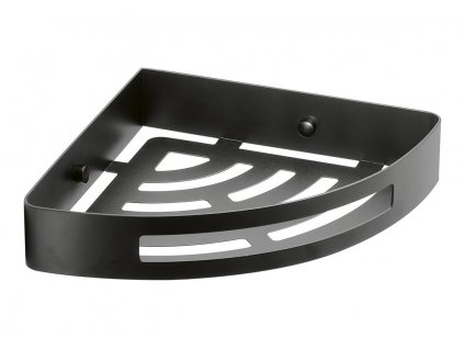 125847 smart rohova police do sprchy 210x45x210mm cerna matna