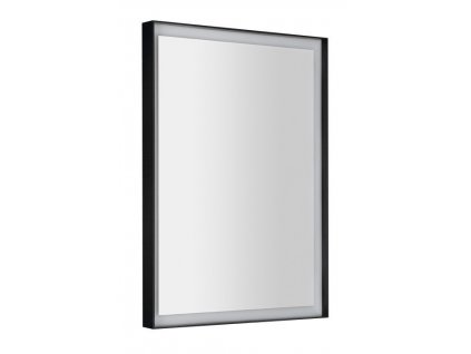 70217 1 sort zrcadlo s led osvetlenim 47x70cm cerna mat