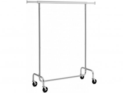 5957 pojizdny stojan na obleceni s kolecky chromovy 130 kg