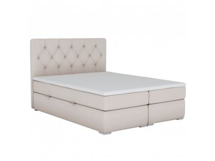 164685 postel boxspring bezova 180x200 eshly