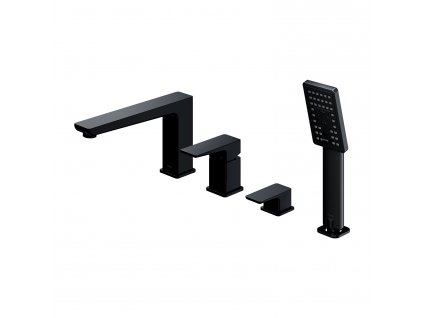 PARMA Vaňová páková batéria na okraj vane PM7432BL - čierna