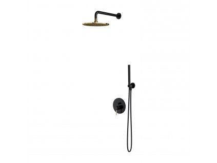 Sys sprchová sada pod omietku čierna-zlatá SYSY18BLGL