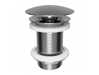 Umývadlový výpust - 5/4“ click-clack bez prepadu - chróm