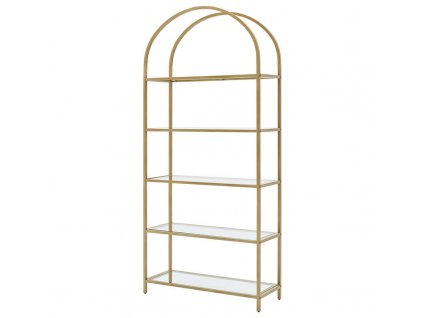 01 5 tier ladder glass shelf