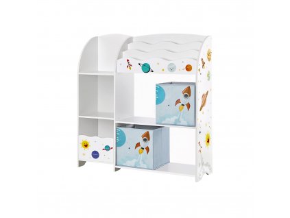 296773 organizer na hracky bila 93x30x100 cm