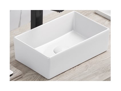 330963 comad umyvadlo na desku gaja bila 45x11x22 cm