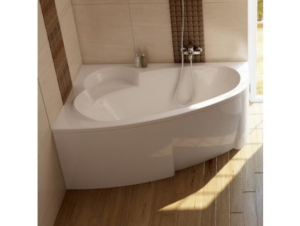 Ravak - Panel čelný Asymmetric 160 ľavý - biela