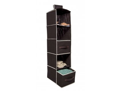 377404 via domo latkovy organizer grazie 5 polic hneda 30x110x30 cm