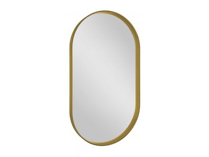 393360 avona ovalne zrcadlo v ramu 40x70cm zlata mat