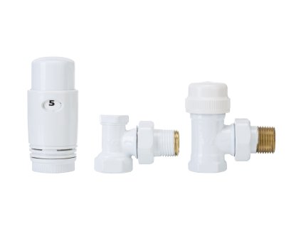 393978 2 cerano pripojovaci sada radiatorovych ventilu s termostatickou hlavici rohova bila leskla 1 2