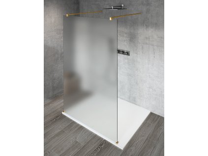 398277 vario gold matt jednodilna sprchova zastena do prostoru matne sklo 1300 mm