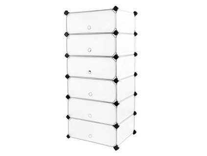 400911 modularni organizer na boty bila 43x105x31 cm