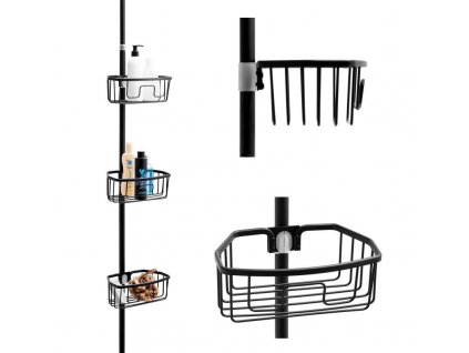 439754 dratena police rohova trojita cerna 23 5x256x16 cm