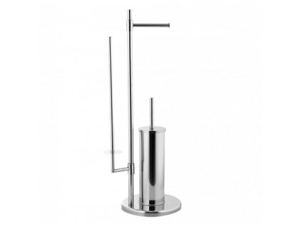 439787 stojan na wc stetku s drzakem i zasobnikem na toaletni papir erga sisu chrom 21 5x70 5x21 5 cm
