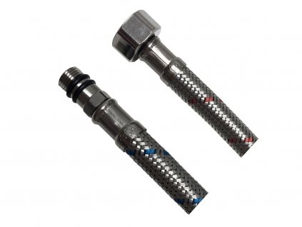 CERANO - Flexibilná pripojovacia hadica stojančekovej batérie M10x3/8" - nerez - 60 cm - 2ks