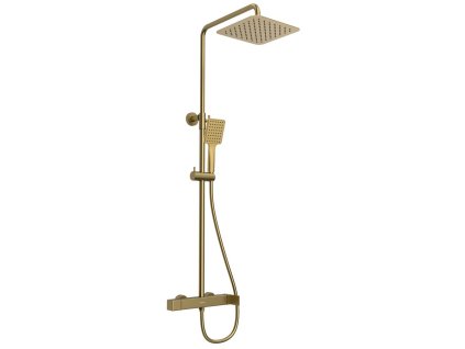 479026 2 cubemix sprchovy sloup s pakovou baterii zlato mat