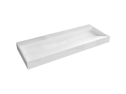 537229 cerano umyvadlo z liteho mramoru vita nastenne i na desku bila matna 100x46 cm